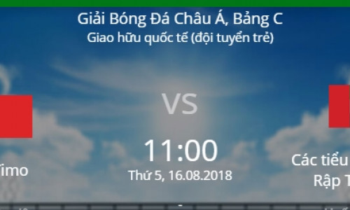 Soi kèo U23 Đông Timo vs U23 UEA, 16h00 ngày 16/8
