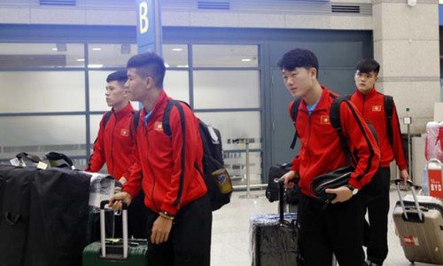 Đội tuyển Việt Nam luyện quen với giá lạnh khi tập huấn tại Hàn Quốc